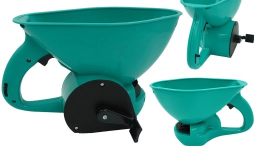 SIEWNIK RĘCZNY ogrodowy do nawozów nasion trawy rozsiewacz nawozu 1,5L