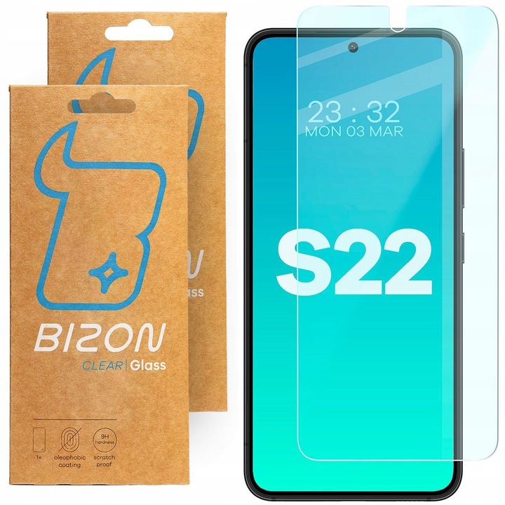 Szkło hartowane Bizon Glass Clear do Samsung Galaxy S22, ochronne, 2 sztuki