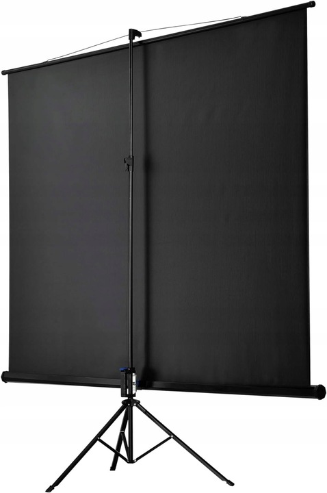 Duży EKRAN PROJEKCYJNY na statywie 200X200cm 112" HDREADY 4K