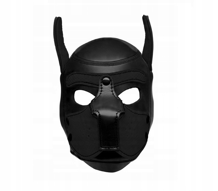 MASKA PSA BŁYSZCZĄCA, DO ZABAW KLIMACIE BDSM