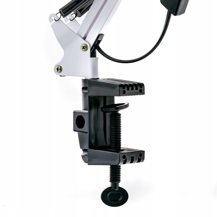 Lampka LED na E27 Biurkowa Lampa Szkolna Nocna Kreślarska Regulowana Uchwyt