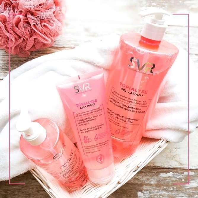 ŻEL DO MYCIA DLA SKÓRY WRAŻLIWEJ CIAŁA TWARZY SVR TOPIALYSE LAVANT 1000 ML