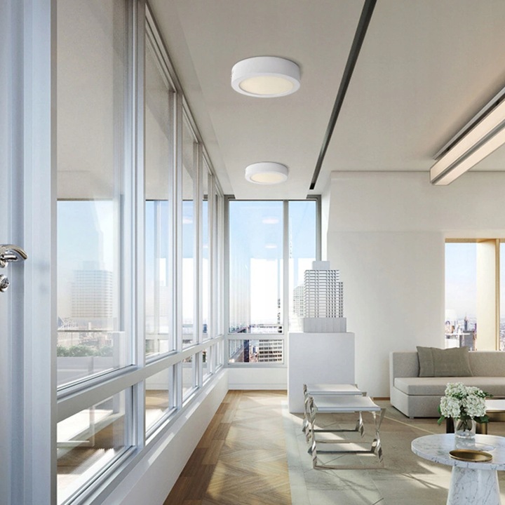 Panel LED plafon okrągły natynkowy 18W CCD