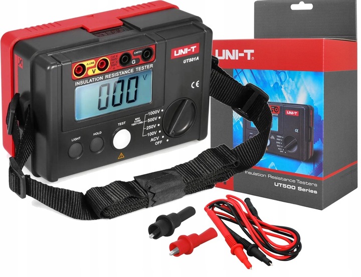 PROFESJONALNY MIERNIK REZYSTANCJI IZOLACJI UNI-T UT501A AUTOMAT