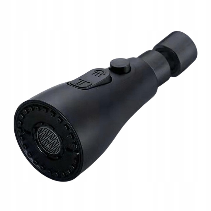 PRZEDŁUŻACZ KRANU KUCHENNEGO AERATOR PERLATOR 3 FUNKCJE 360° CZARNY