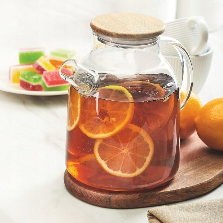 DZBANEK Szklany ze Spiralą Gorące i Zimne do HERBATY ZIÓŁ Tadar Nexo 1,8L