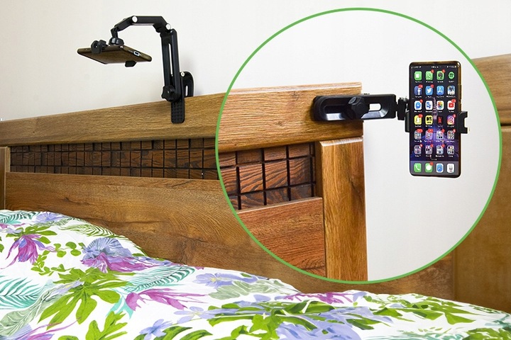 SAMOCHODOWY UCHWYT NA TELEFON NA OSŁONĘ PRZECIWSŁONECZNĄ DO AUTA REGULOWANY