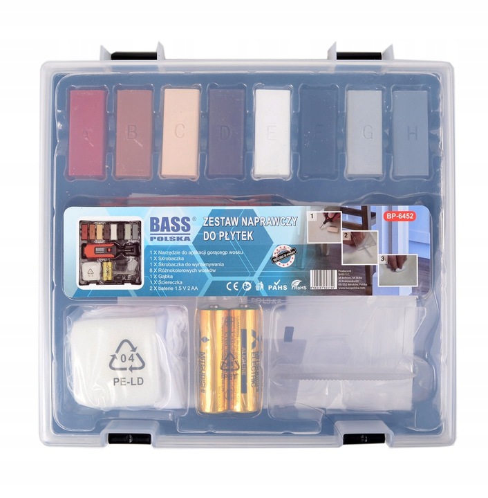 ZESTAW WOSK DO NAPRAWY PŁYTEK CERAMICZNYCH REGENARACJA CERAMIKI