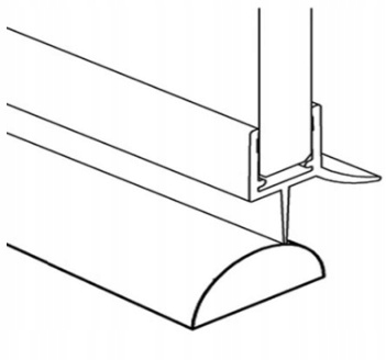 Próg akrylowy 5mm 100cm do kabiny prysznicowej