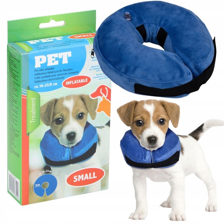 Kołnierz pooperacyjny ochronny dla psa DMUCHANY S