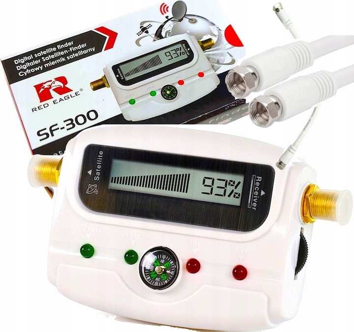 MIERNIK DO SATELITY Sygnału Satelitarnego SAT LCD +KABEL