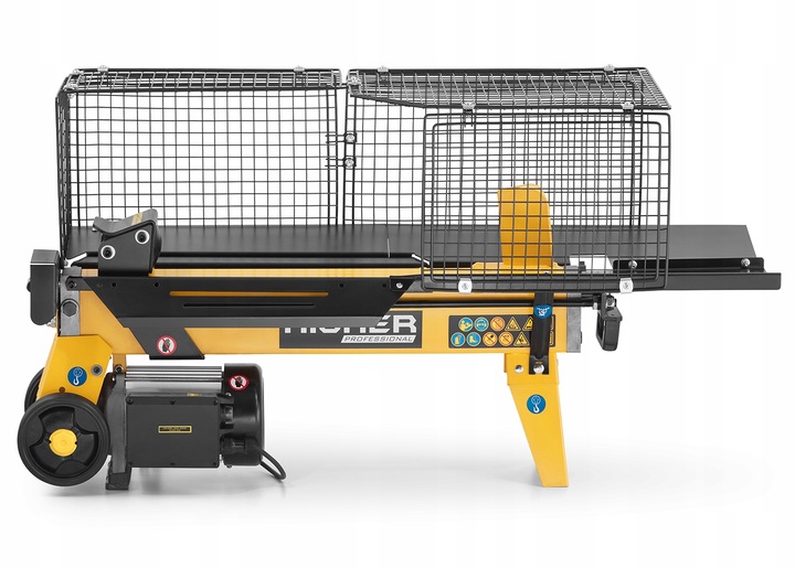 Łuparka hydrauliczna do drewna pozioma 10 ton HIGHER rębak na drewno