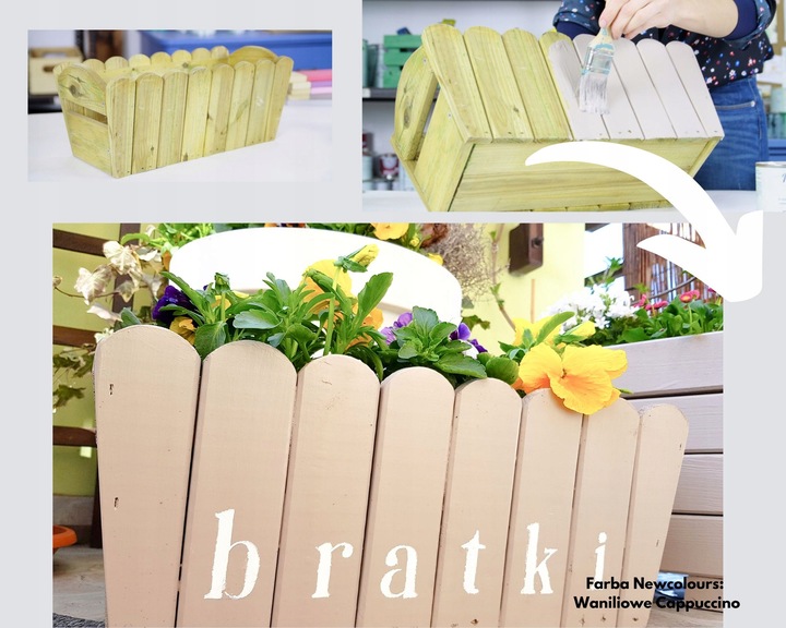 Farba do mebli Newcolours - Waniliowe Cappucciono 200ml