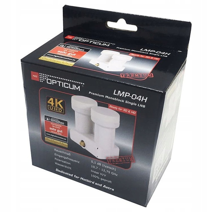 KONWERTER MONOBLOCK OPTICUM LMP-04H HOTBIRD ASTRA 4K UHD Premium