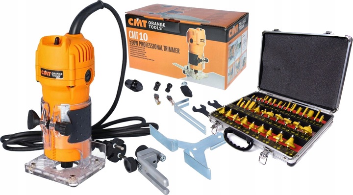 CMT FREZARKA RĘCZNA KRAWĘDZIOWA 550W CMT10 TRYMER KRAWĘDZI 6,35 6-8mm