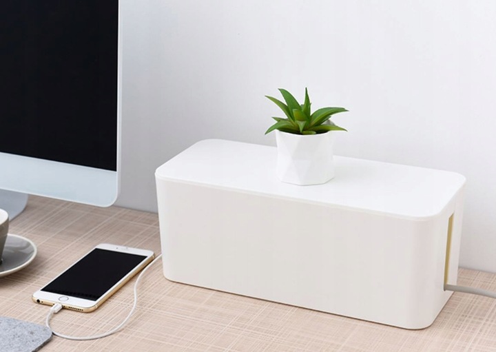 POJEMNIK ORGANIZER NA KABLE PUDEŁKO LISTWY KABLI