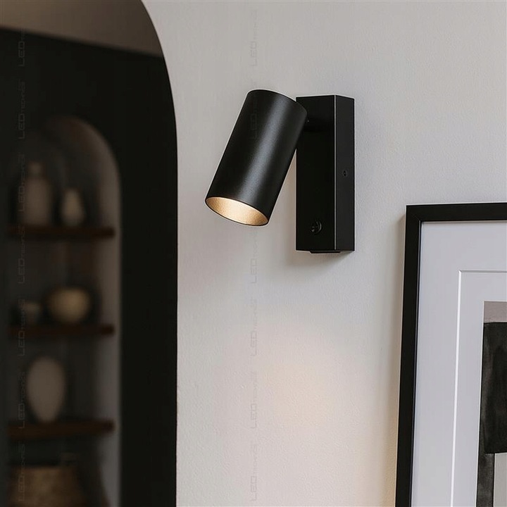 Kinkiet Ścienny Lampka LED z włącznikiem NOCNA NAD ŁÓŻKO + USB USB-C