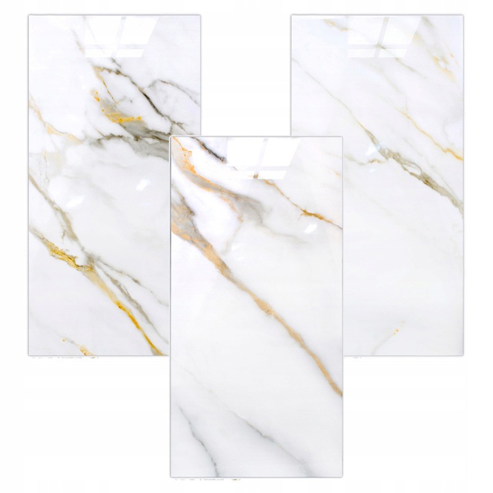 x10 PANELE ŚCIENNE SAMOPRZYLEPNE MARMUR PCV LAMINAT POŁYSK 3D Płytki 30x60