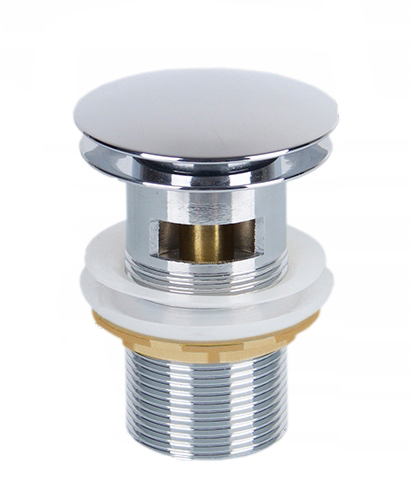 KOREK KLIK KLAK DO UMYWALKI MOSIĘŻNY UMYWALKOWY Z PRZELEWEM CHROM 1 1/4"