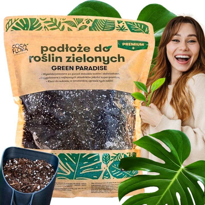 Podłoże MIX - Ziemia - Do Roślin ZIELONYCH PREMIUM Mieszanka Green