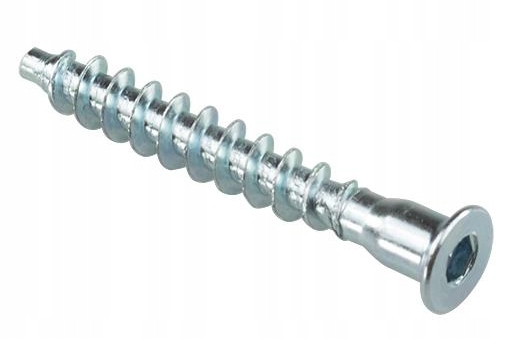 KONFIRMATY WKRĘTY DO DREWNA KONFIRMAT WKRĘT + WIERTŁO 6,4x50 mm ZESTAW