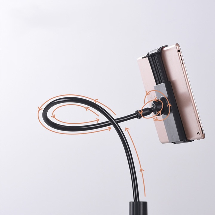 Holder For Mobile Phone Tablet With Adjustable Flexible Arm For Tablet