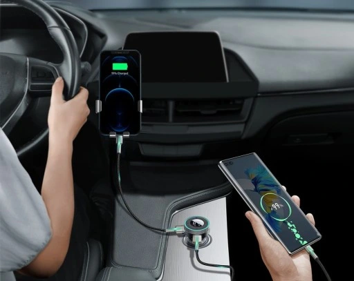 BASEUS ŁADOWARKA TRANSMITER FM BLUETOOTH 5.0 QC3