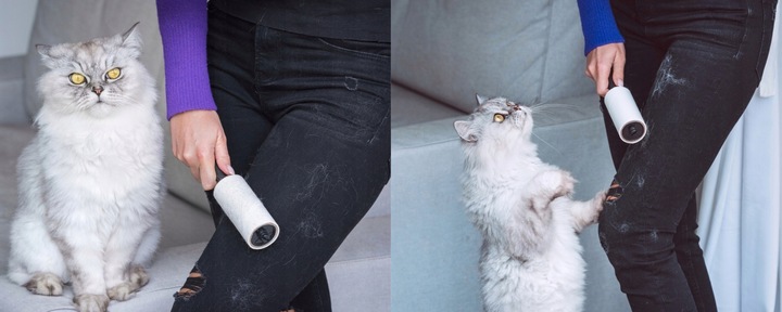 14 x ROLKA ROLKI DO CZYSZCZENIA UBRAŃ włosów sierści 840 listków SILNY KLEJ