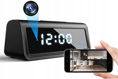Kamera szpiegowska budzik kamerka zegar IP WiFi 2,4 i 5 GHz