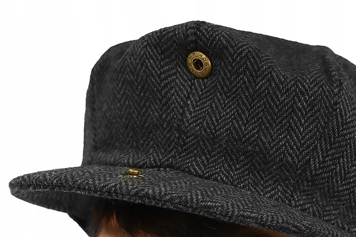 Kaszkiet męski OCIEPLANY Czapka Old School 50% WEŁNY Pako Jeans Retro