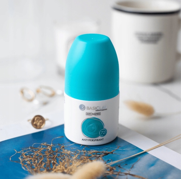 BASICLAB Antyperspirant 72h 60 ml Efektywna Ochrona Przed Poceniem