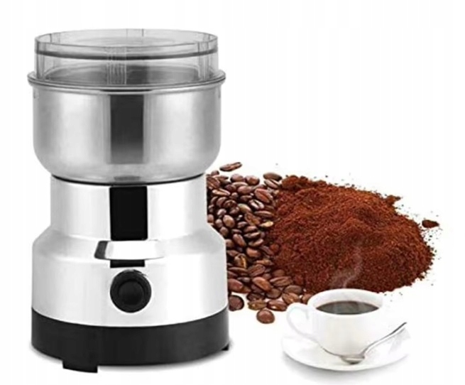 MŁYNEK DO KAWY MOCNY ELEKTRYCZNY DO MIELENIA PRZYPRAWY ORZECHY ZIARNA