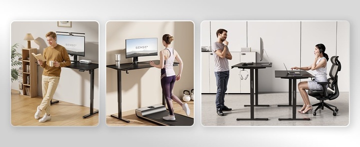 Biurko Elektryczne Regulowane 120x60cm Regulacja Wysokości 72-118cm