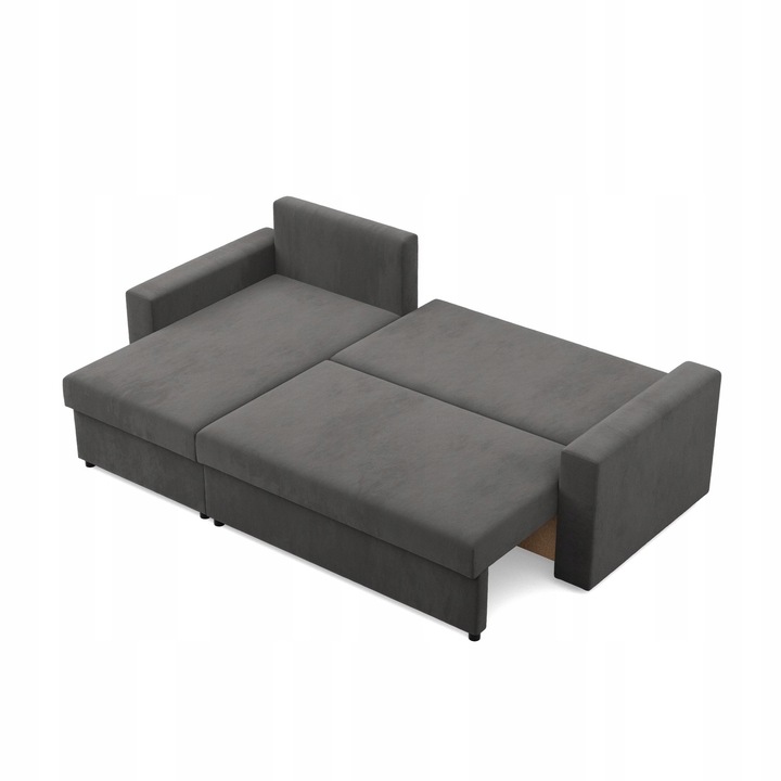 Narożnik Rozkładany z Funkcją Spania z Prostym Bokiem ROGÓWKA Neo