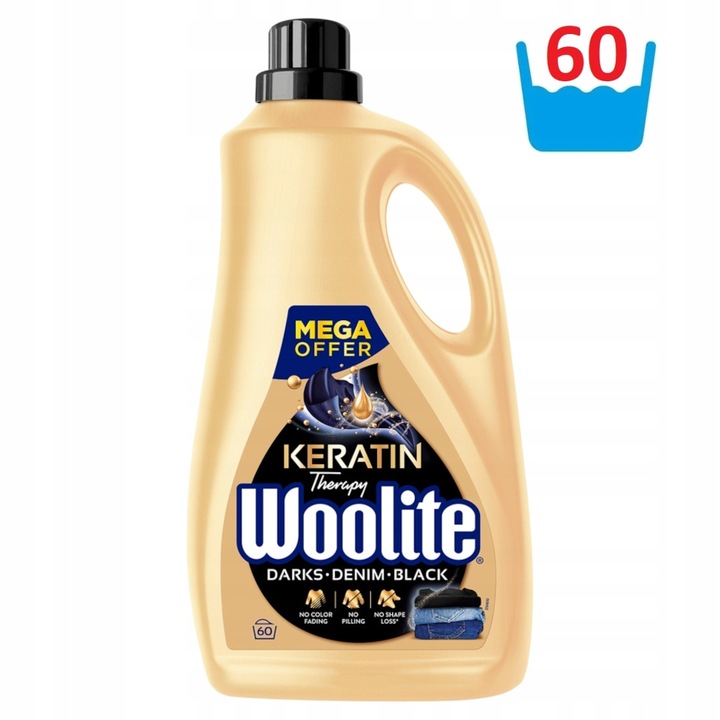 Płyn do prania WOOLITE Keratin Therapy Black 60 prań 3,6 l