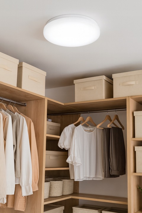 PLAFON LED Lampa sufitowa panel 24W 4000K CZUJNIK RUCHU DIP natynkowy