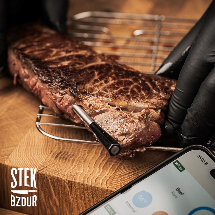 2x Bezprzewodowy Termometr Kuchenny Cyfrowy do Mięsa Steków STEK BZDUR