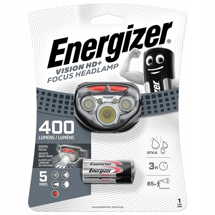 LATARKA ENERGIZER VISION HEADLIGHT HD+ FOCUS 400lm