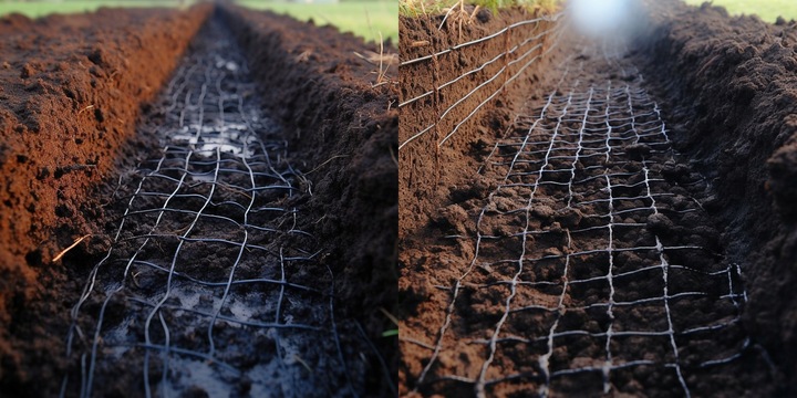 SIATKA NA KRETY 2x200m 30g/m2 POD TRAWNIK PRZECIW KRETOM NORNICE 100x