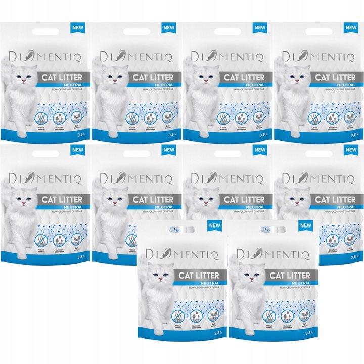 Żwirek silikonowy dla kota Neutral DIAMENTIQ 10x3,8L