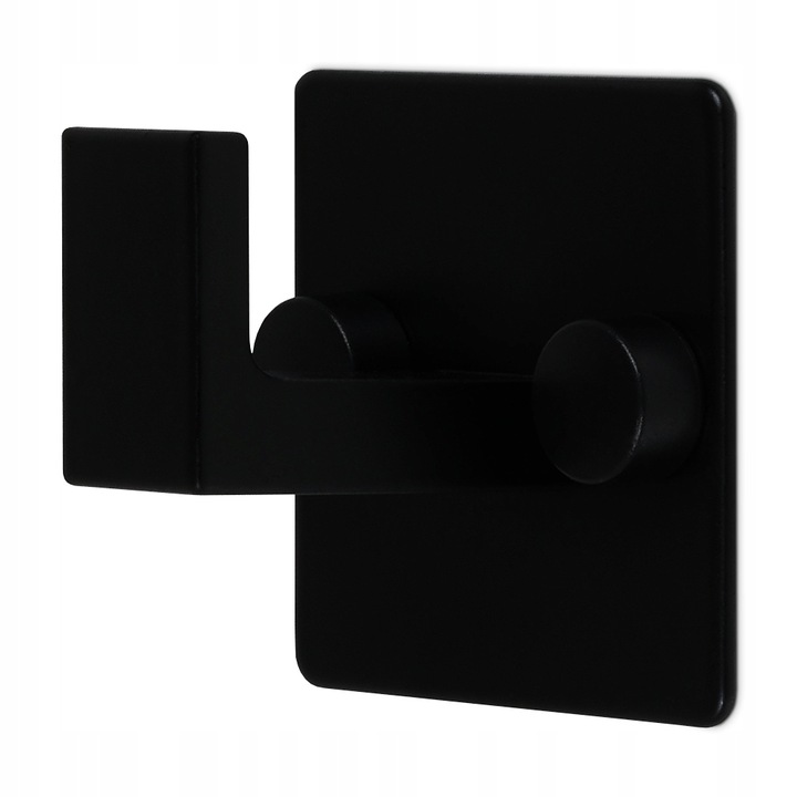 4x HACZYK WIESZAK NA RĘCZNIKI ŁAZIENKOWY ŚCIENNY CZARNY PROSTY LOFT SOLIDNY