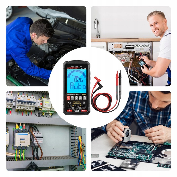 CYFROWY MULTIMETR UNIWERSALNY NCV RMS LIVE TEST TERMOPARA TEMP.