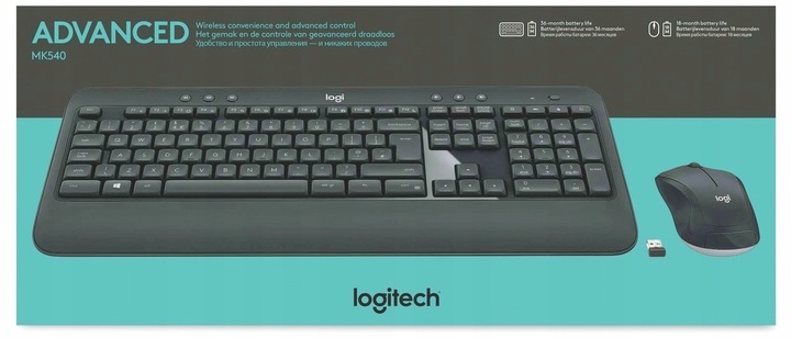 KLAWIATURA I MYSZ BEZPRZEWODOWA LOGITECH MK540