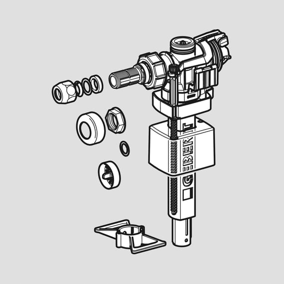 Geberit zawór napełniający do spłuczek podtynkowych typ 383 240.700.00.5