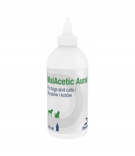 MalAcetic Aural czyszczenie uszu p/grzybiczy 118ml