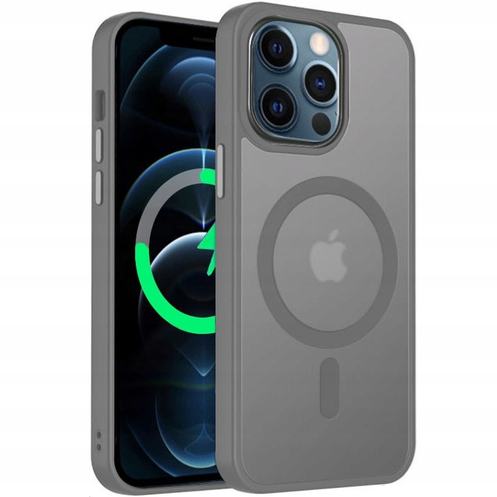 Etui Do iPhone 12/12 Pro +Szkło 9H WZMACNIANE 360° Matt Case Do Magsafe