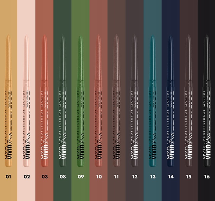 Kredka Do Oczu NYX Vivid Rich Makijaż Oka, Odcień Quartz Queen - Cream