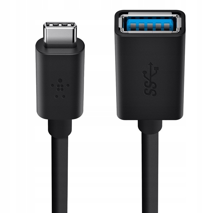 Belkin Kabel Adapter USB-C (M) do USB-A (F), 13 cm