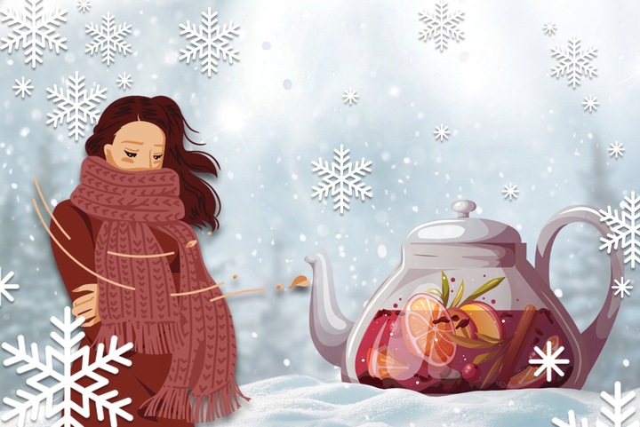 Rozgrzewająca Herbata Zimowa Owocowa Grzaniec Grzeszny Zimowy 10T LOYD