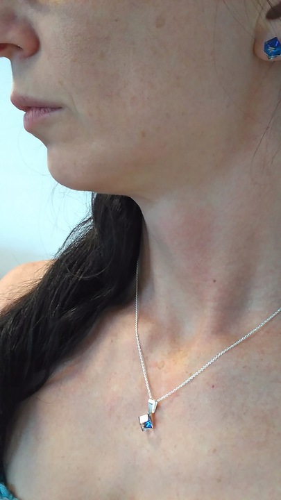 ŁAŃCUSZEK SREBRNY 925 - ANKIER 45 cm